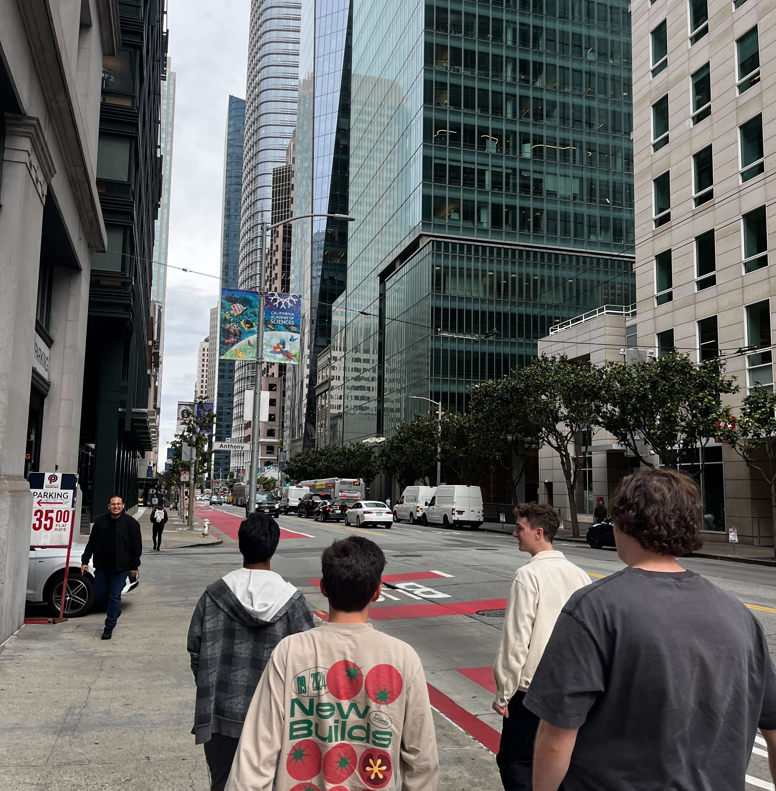 The Rubric and Gumloop co-founders walk in downtown San Francisco